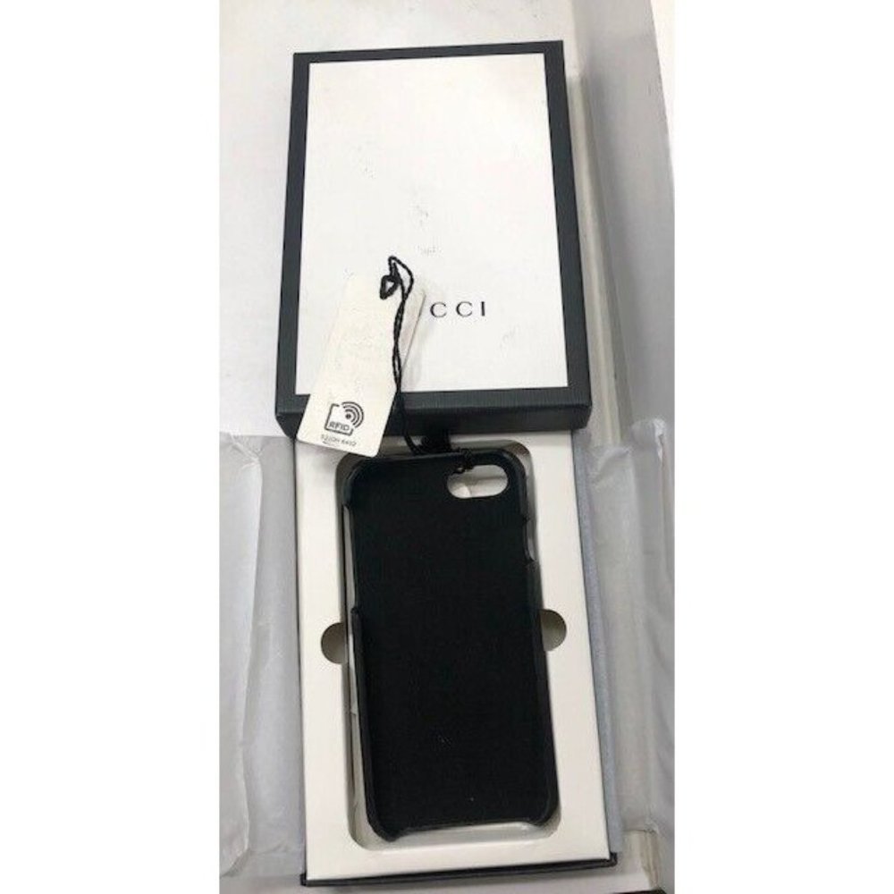 NIB $400 AUTHENTIC GUCCI STRIPE LIMITED EDITION GG SUPREME IPHONE CASE 7 / 8 - Picture 2 of 4